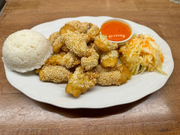 Krewetki w cieście sezamowym