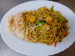 Makaron z krewetkami